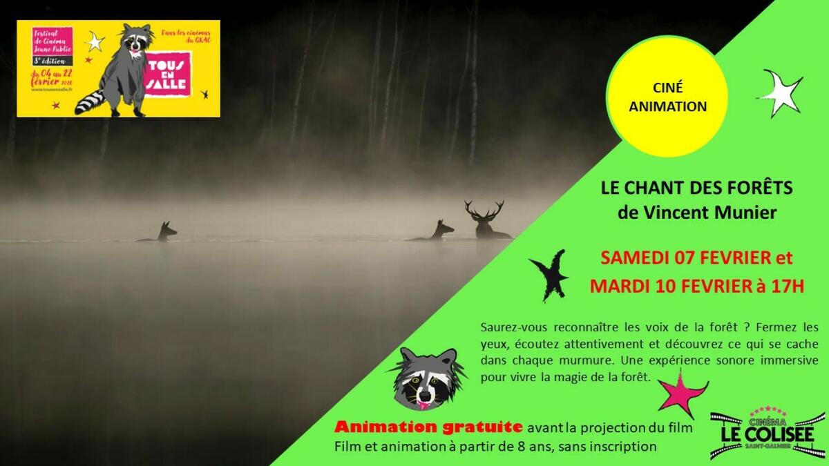 CINE ANIMATION  🥳 LE CHANT DES FORETS 🥳