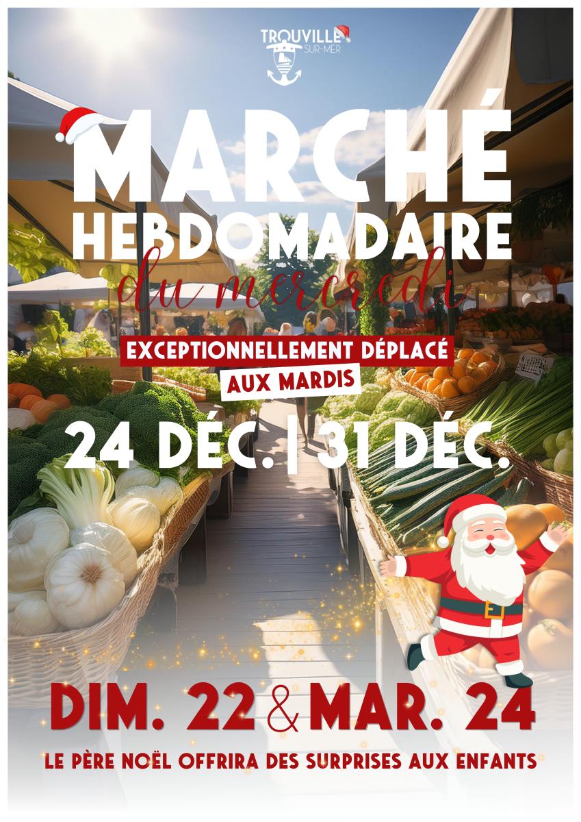 Visite du Père Noël sur le Marché Hebdomadaire 🎁