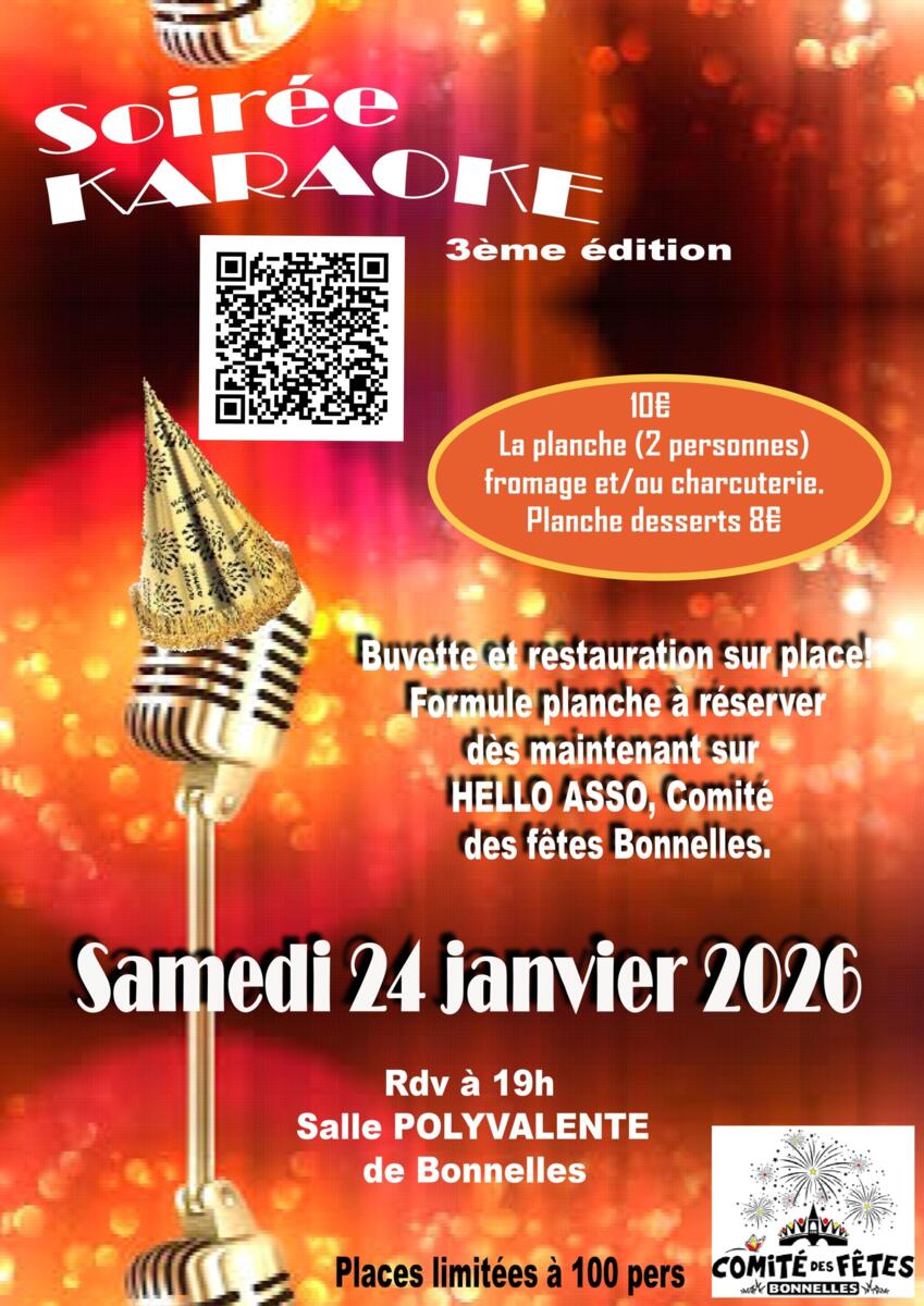 🎤 Karaoké du Comité des Fêtes de Bonnelles – 3ᵉ édition ! 🎶