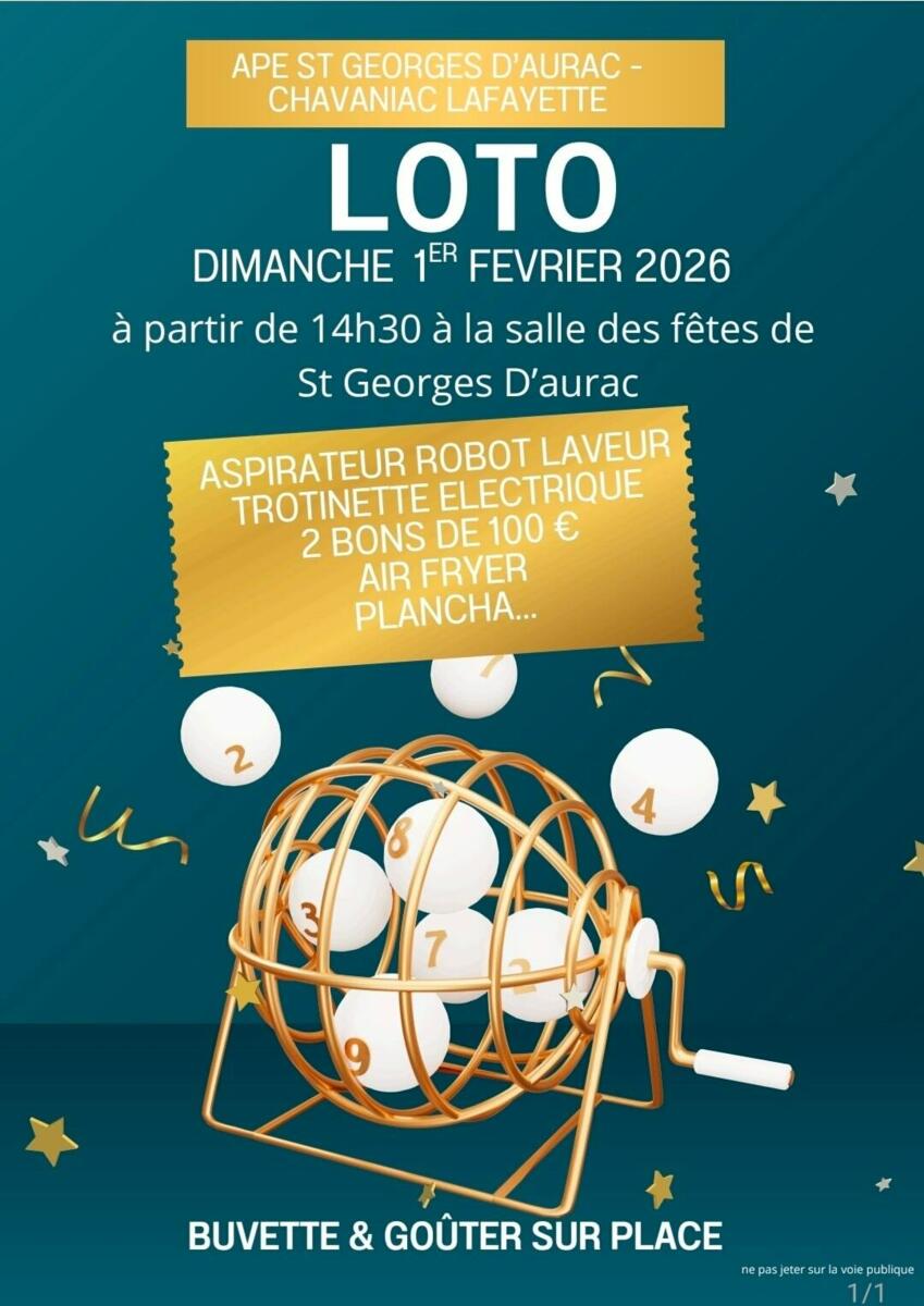 [APE StGeorges-Chavaniac] - LOTO