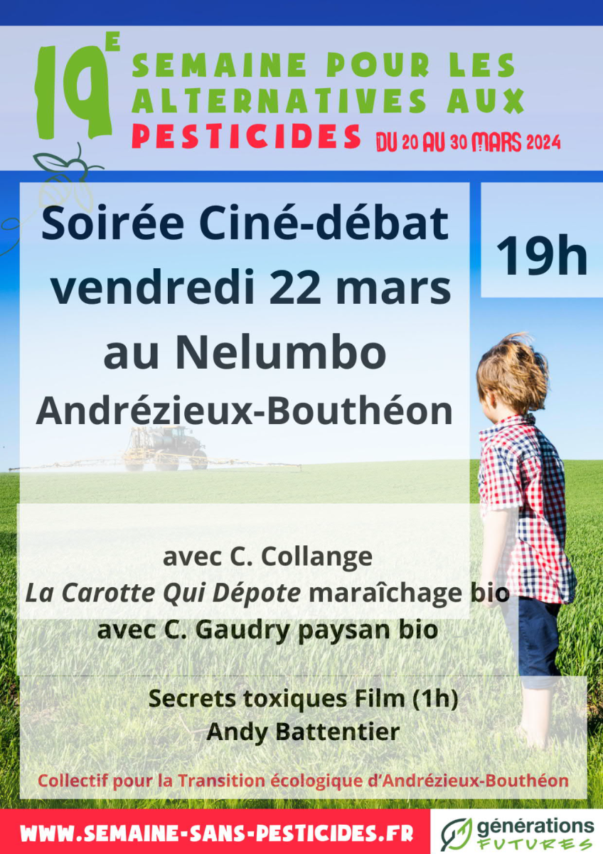 Soirée Ciné-débat / Collectif pour la Transition Ecologique d'Andrézieux-Bouthéon
