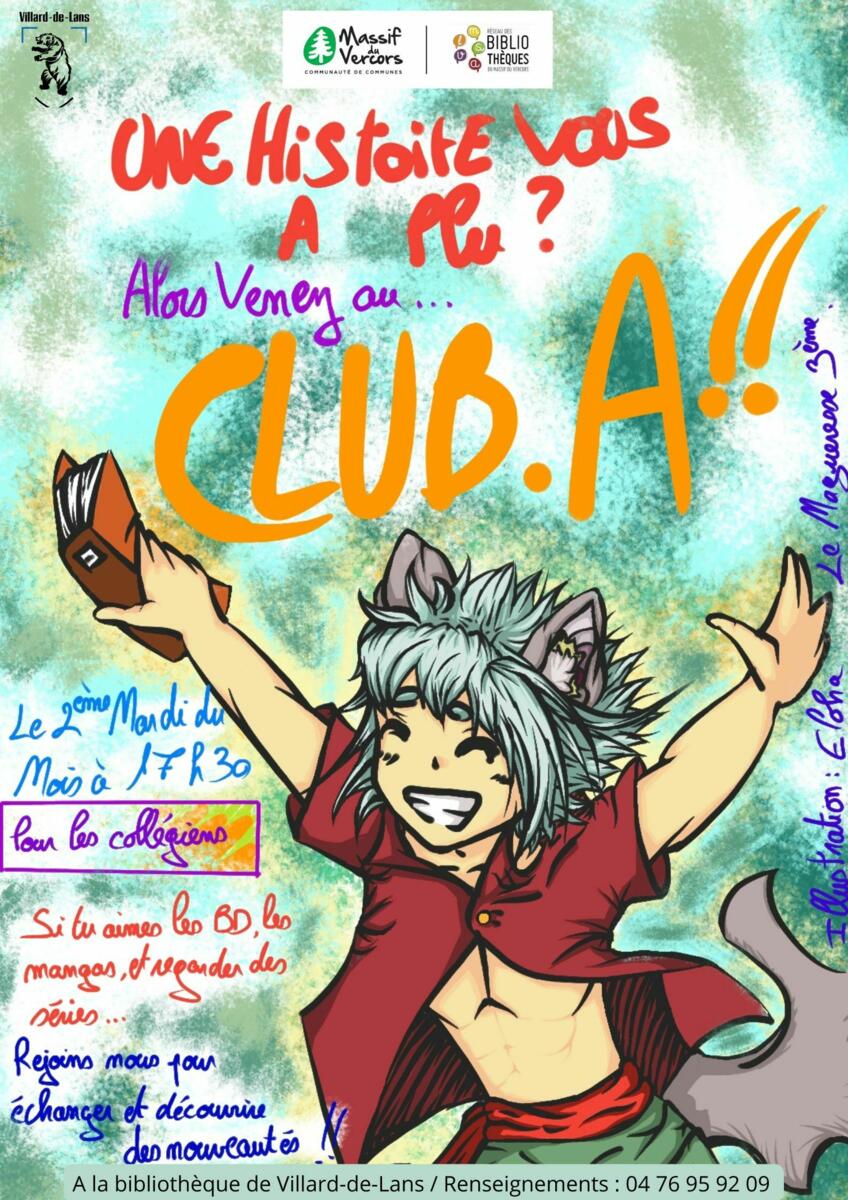 Le Club A. Le rendez-vous culture des ados !