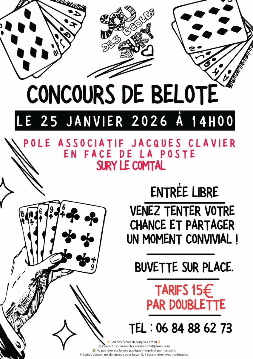 Belote du Sou des écoles