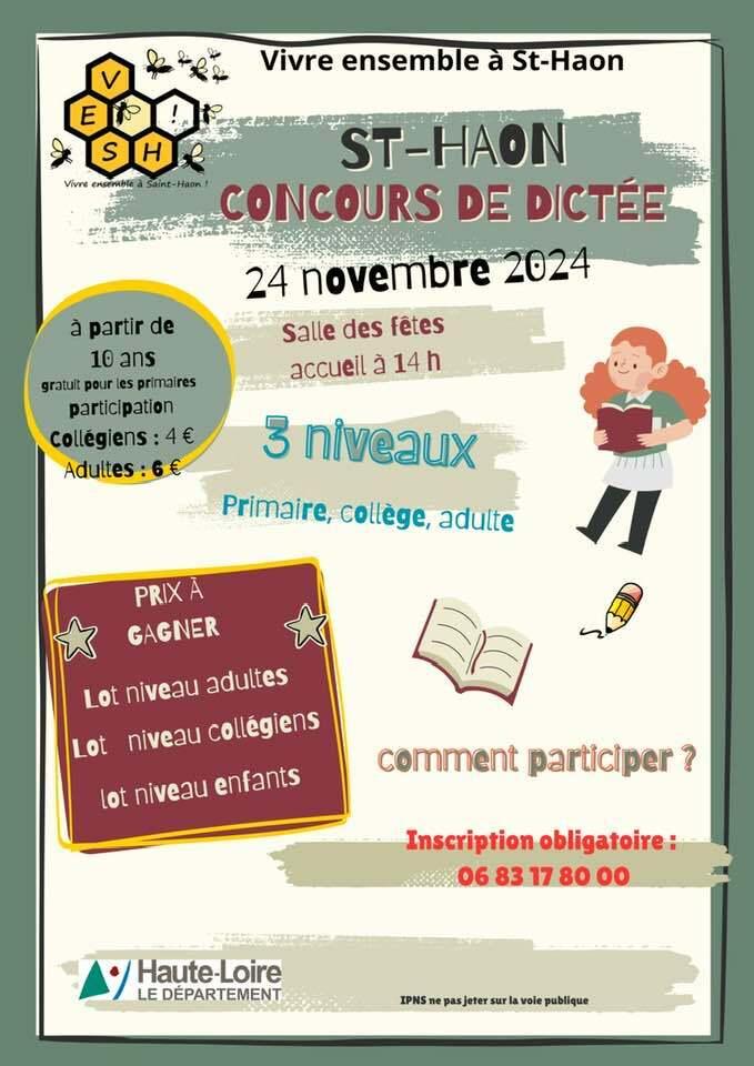 Concours de dictée