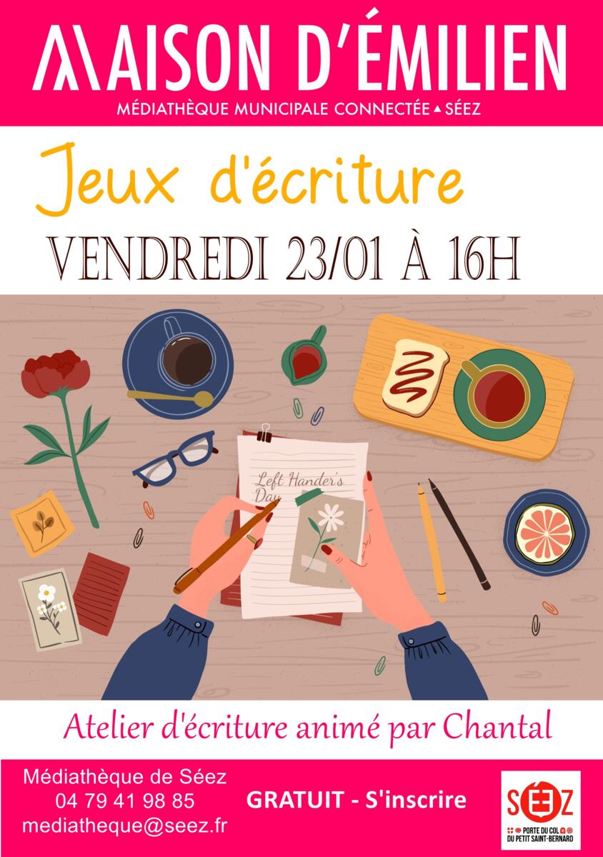 Jeux d'écriture à la médiathèque