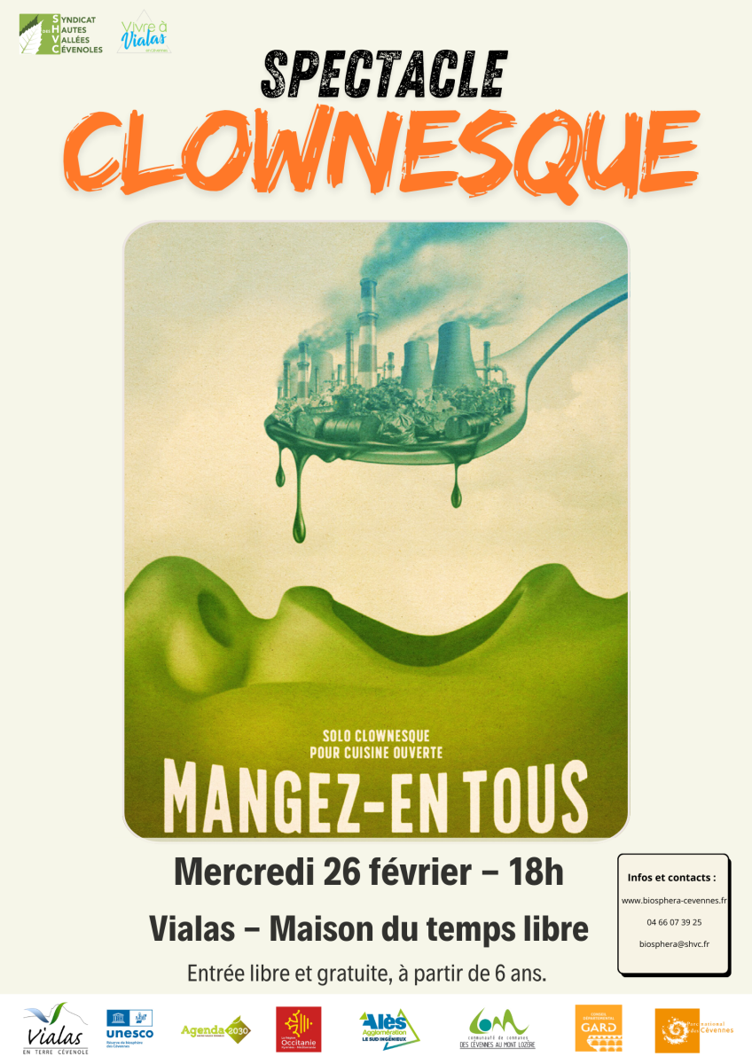 26/02 - 18h - 🍴 Spectacle clownesque « Mangez-en tous »