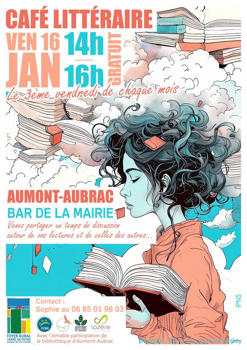 Café littéraire à Aumont-Aubrac