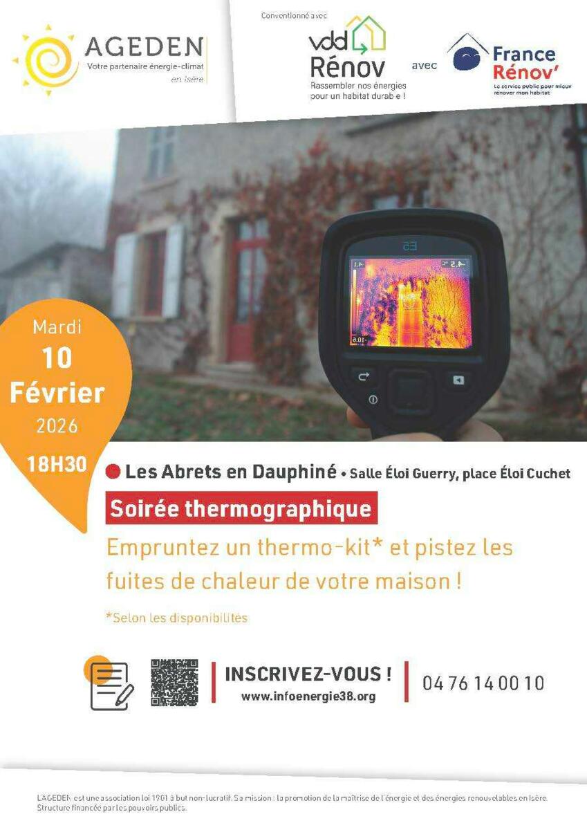 Développement durable | Soirée thermographie - AGEDEN
