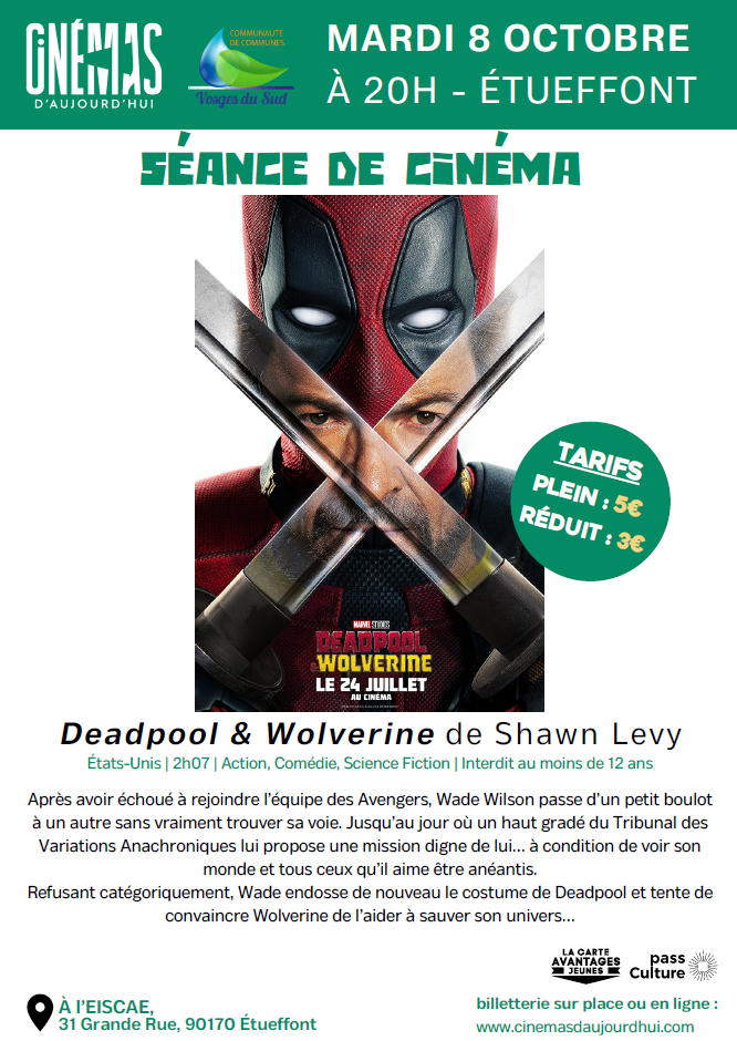 Séance de cinéma - DEADPOOL & WOLVERINE