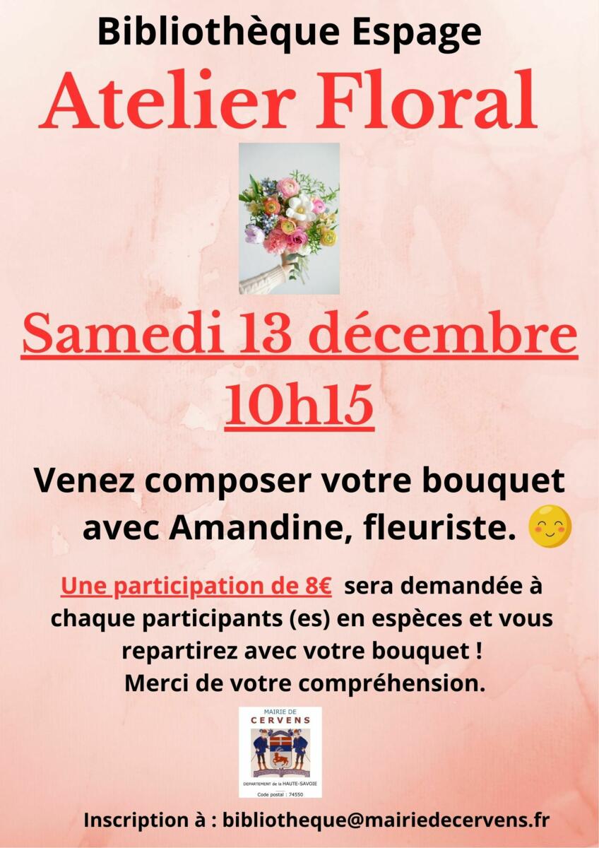 Bibliothèque Espage: Atelier floral