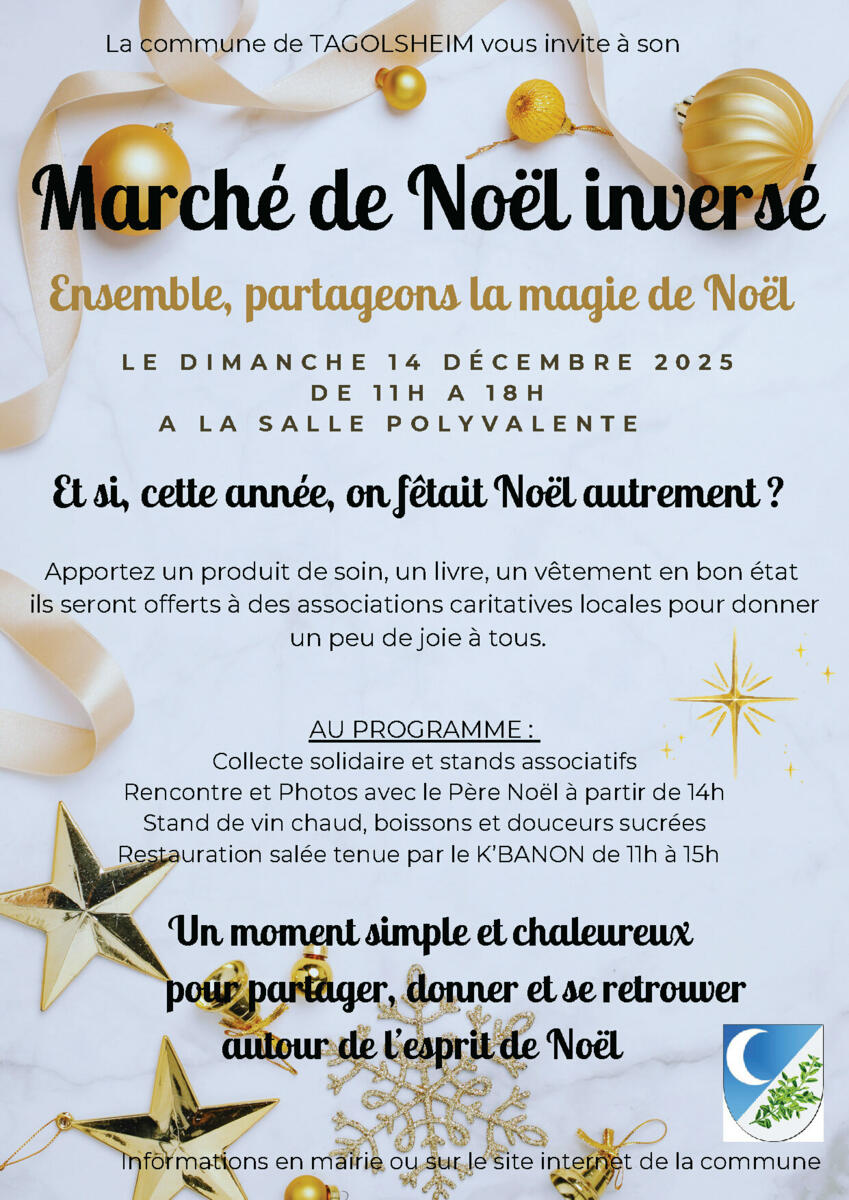 Marché de Noël inversé à Tagolsheim