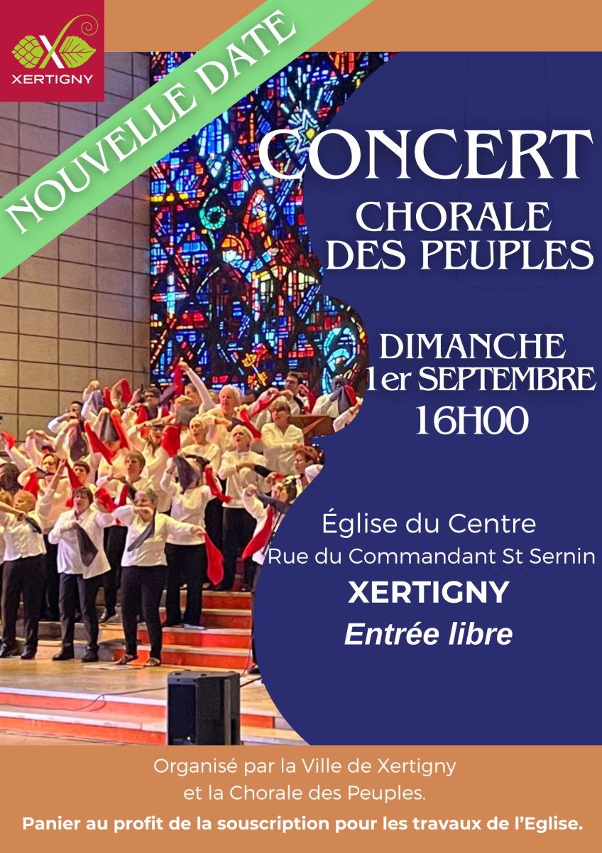 Concert de la Chorale des Peuples - Eglise du Centre