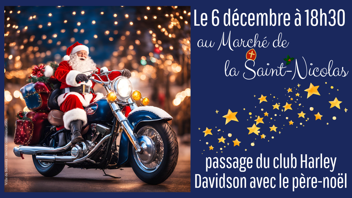 Le père Noël en Harley