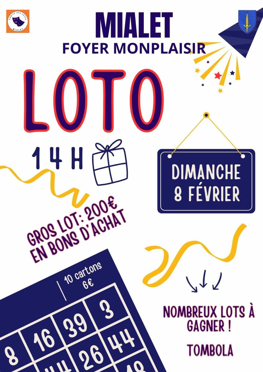 Loto du comité des fêtes de Mialet