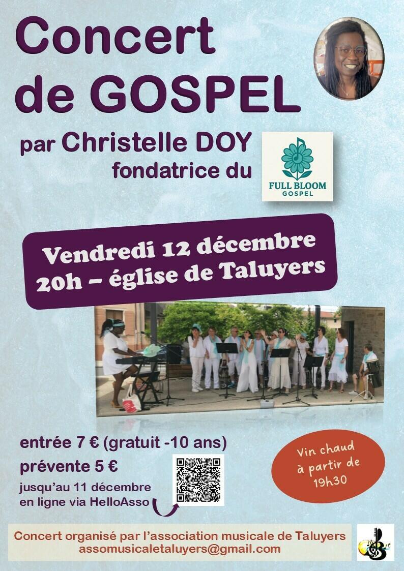CONCERT DE GOSPEL par Christelle DOY