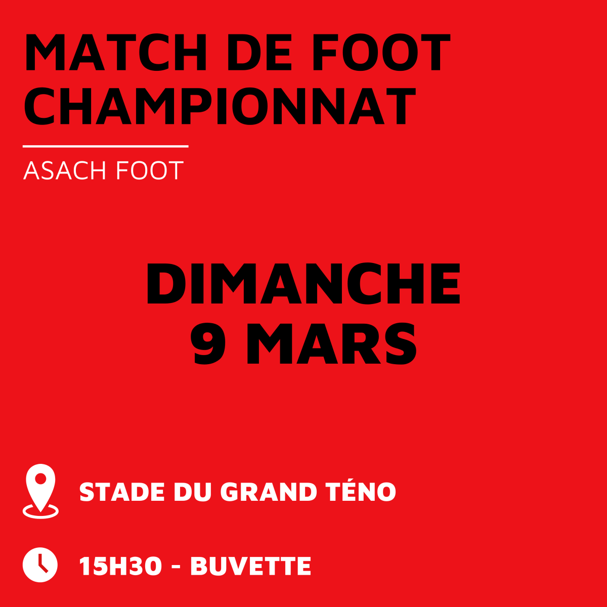 Match de Foot - ASACH Foot