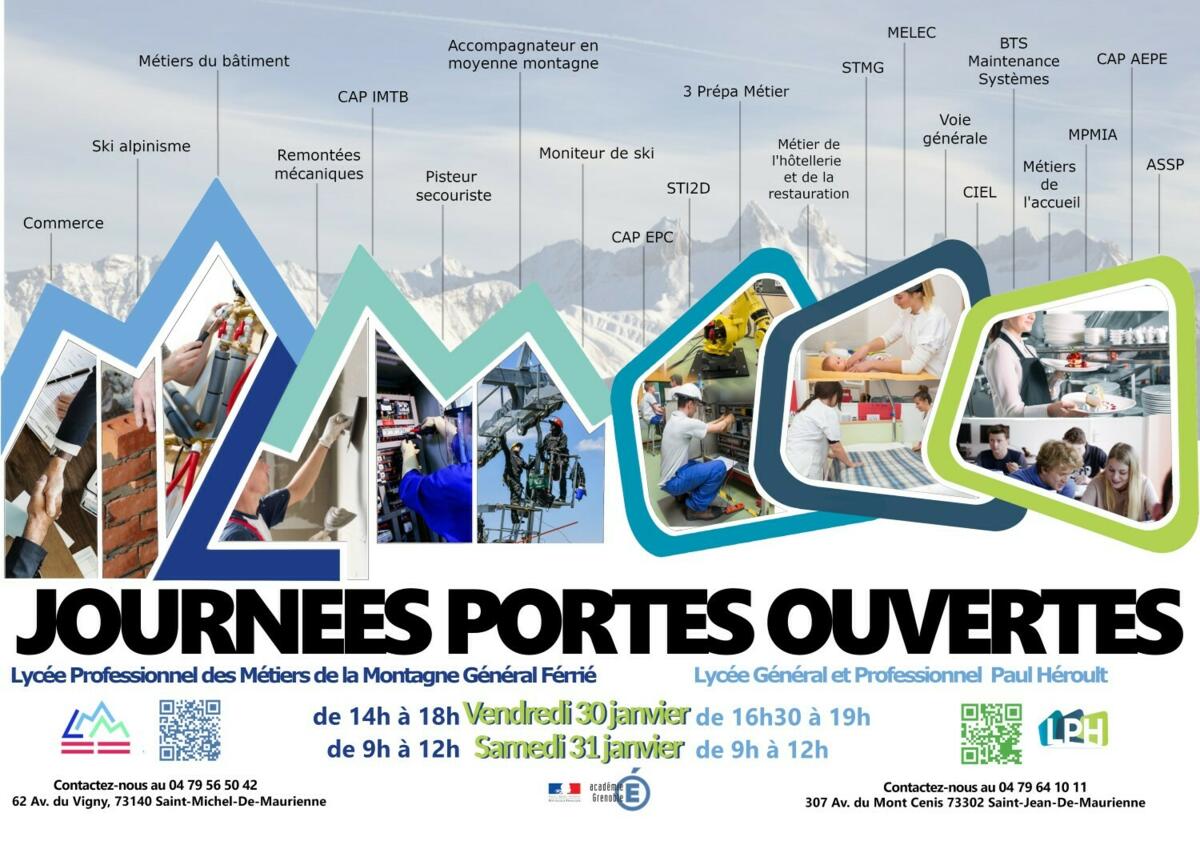 Journées Portes Ouvertes Lycée Professionnel des Métiers de la Montagne