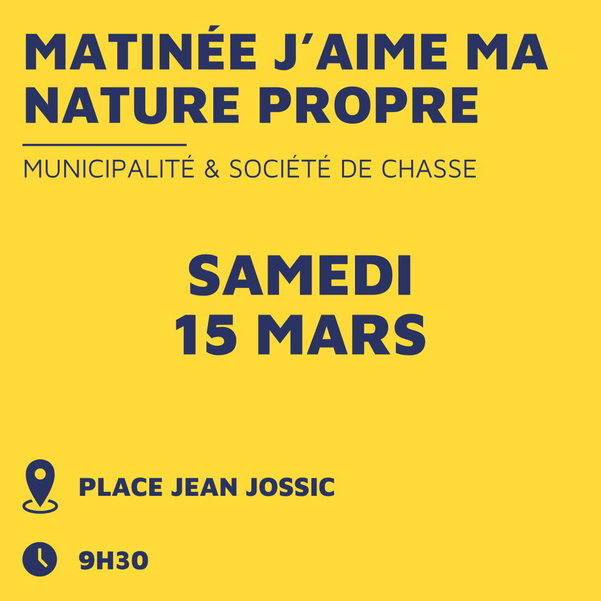 Matinée "J'aime ma Nature Propre"