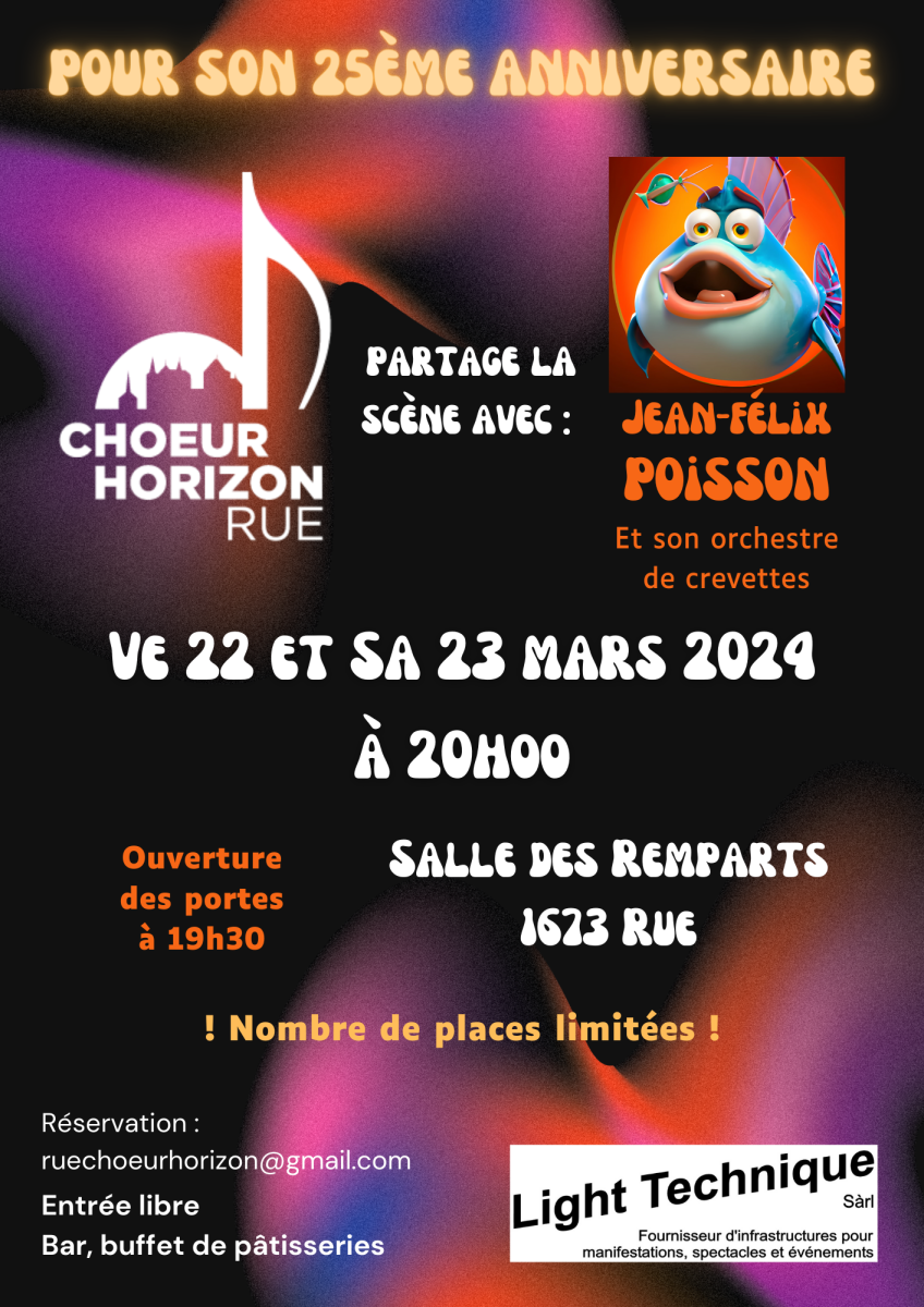Concert du Choeur Horizon 25ème anniversaire