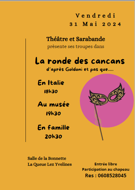 Théâtre et Sarabande présente "La Ronde des Cancans"