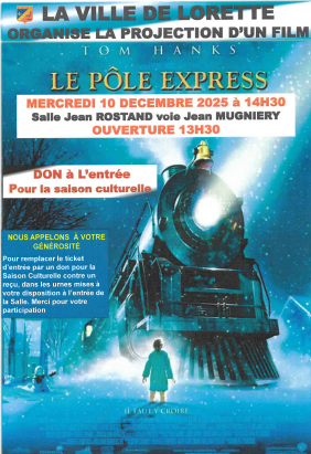 Projection du film "Le Pôle Express""