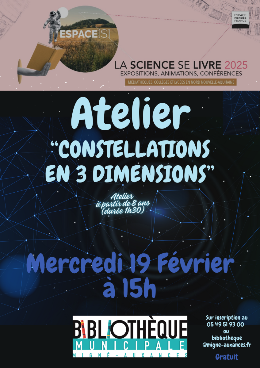 Animation Les constellations en 3D à la bibliothèque