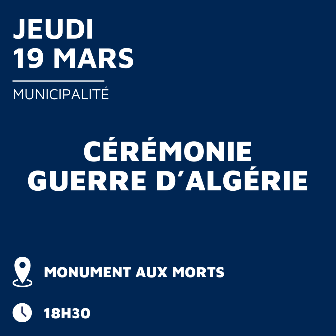 Cérémonie du 19 mars 1962