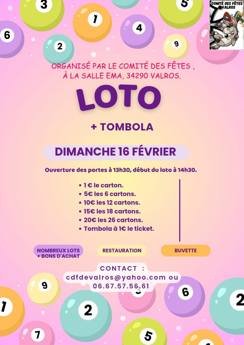 Loto du Comité des fêtes