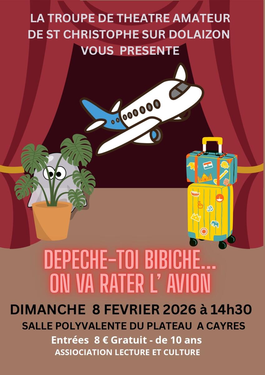 THEATRE : Dépêche toi bibiche... on va rater l'avion
