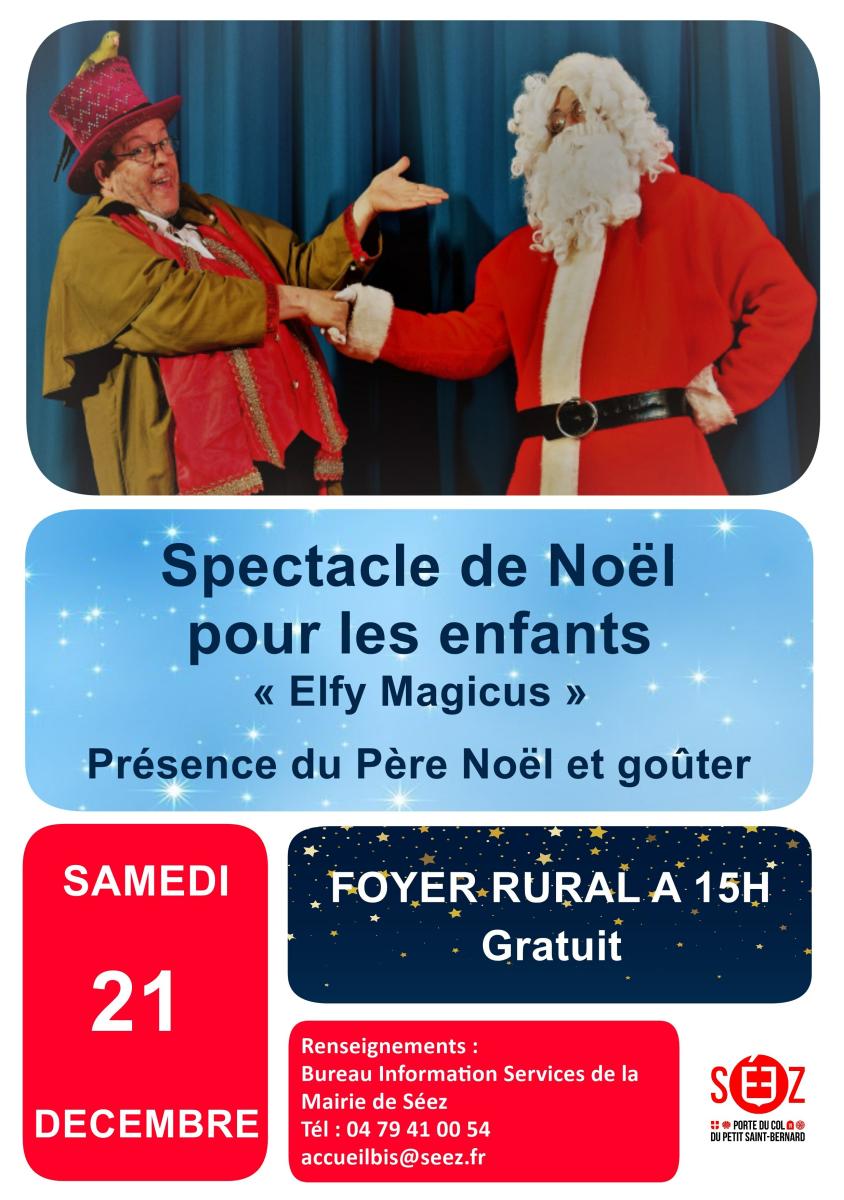 Spectacle de Noël pour les enfants au foyer rural