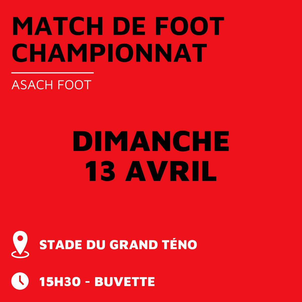 Match de Foot - ASACH Foot