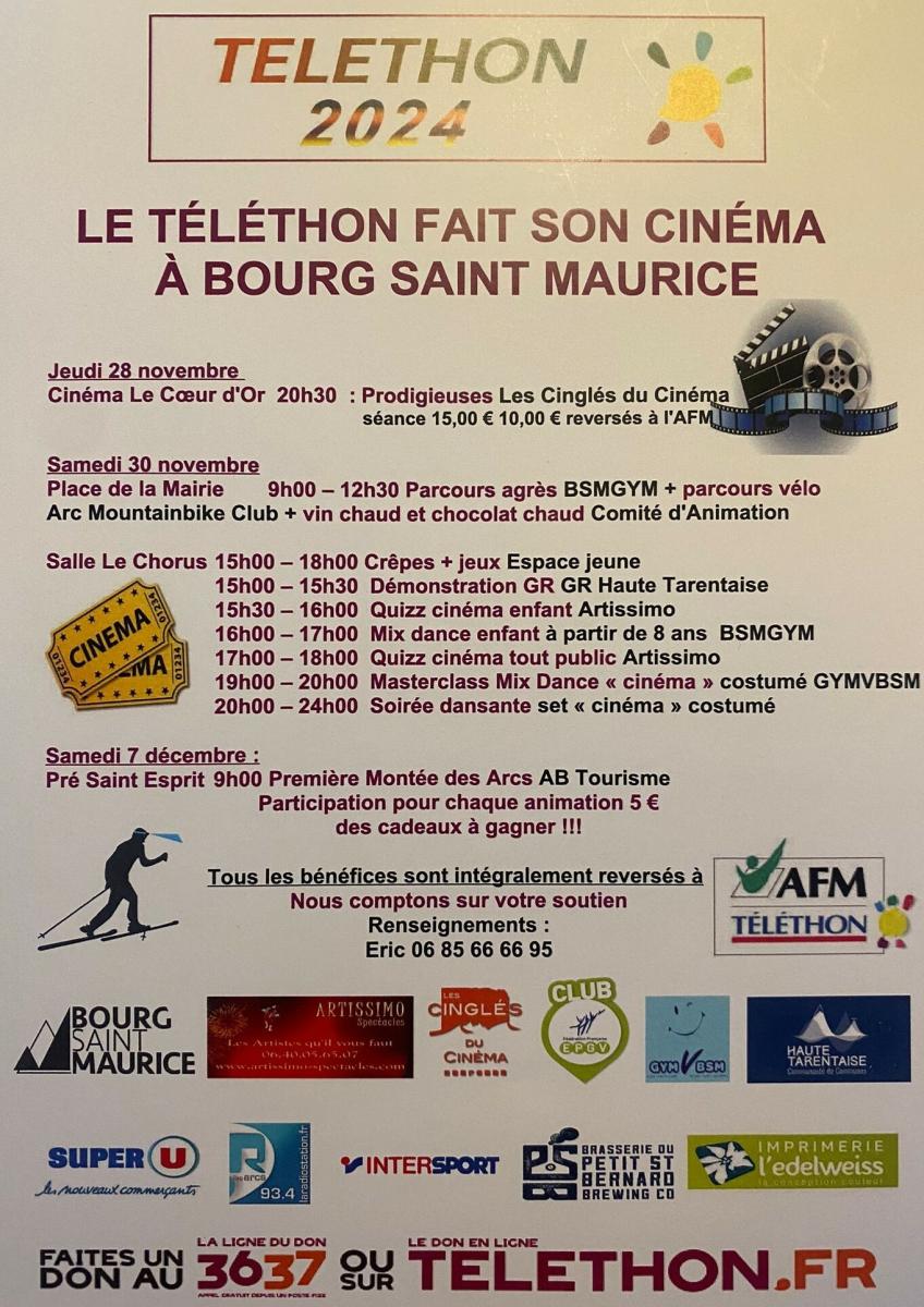 TÉLÉTHON, animations à Bourg Saint Maurice