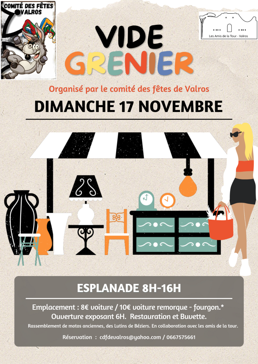 Vide greniers avec le Comité des fêtes