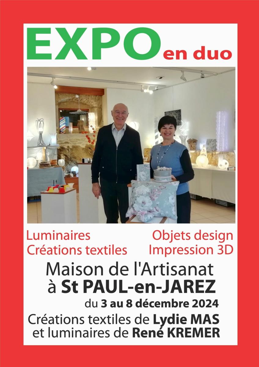 MAISON DE L'ARTISANAT : EXPO EN DUO !