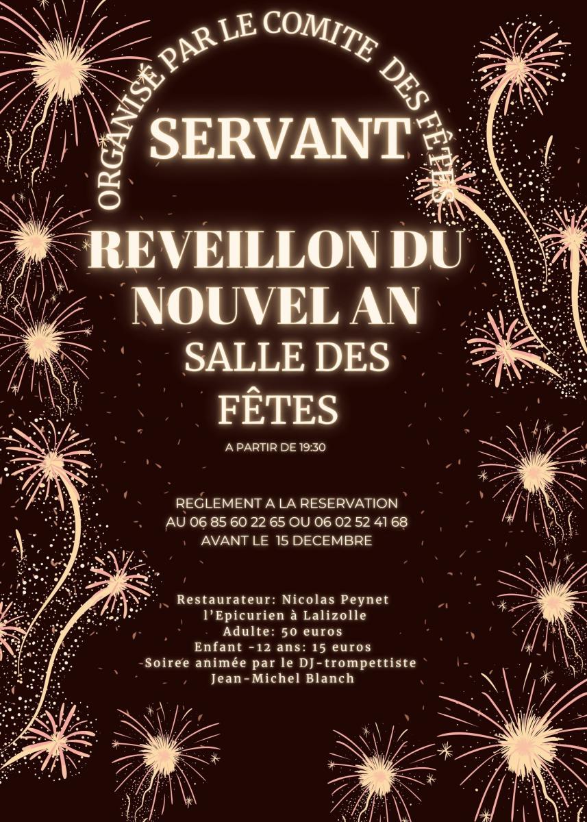 Réveillon du nouvel an à Servant