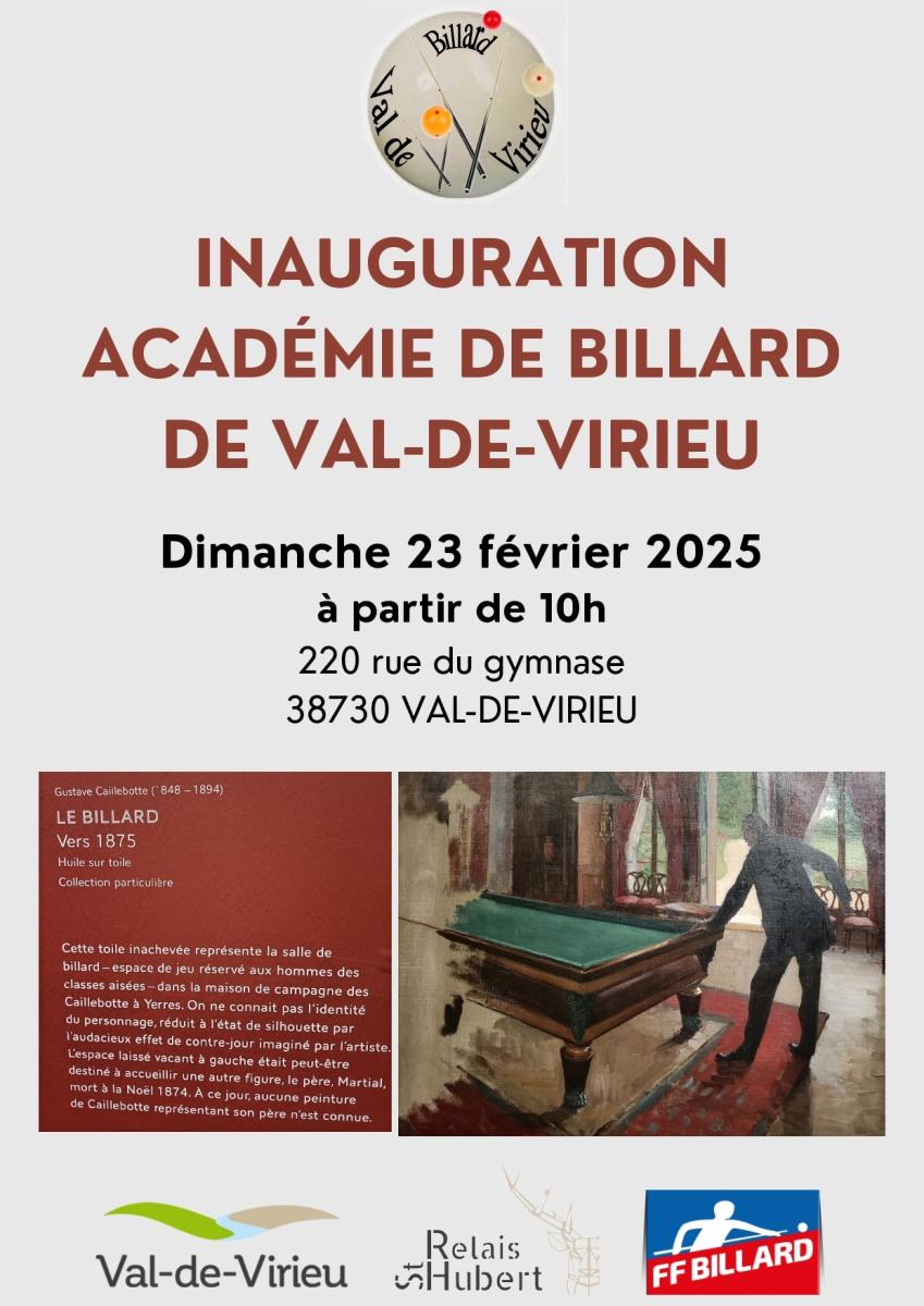 Inauguration académie de Billard