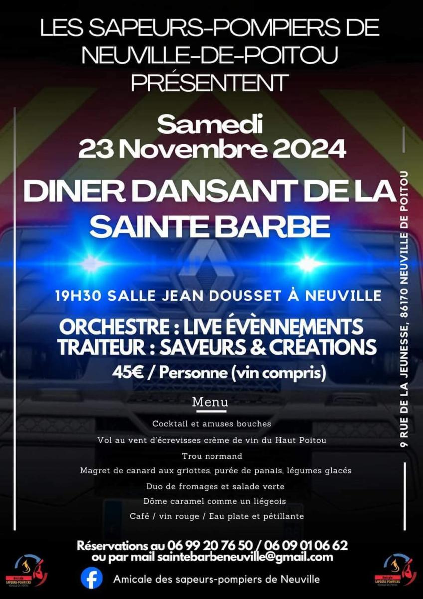 🕺🏻DÎNER DANSANT DES SAPEURS POMPIERS 🚒