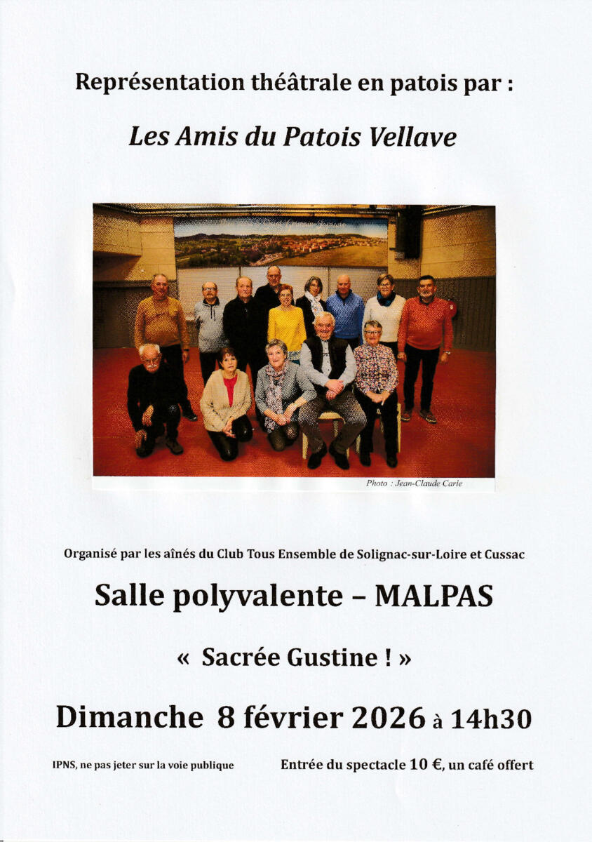 Théâtre en patois avec le Club Tous Ensemble