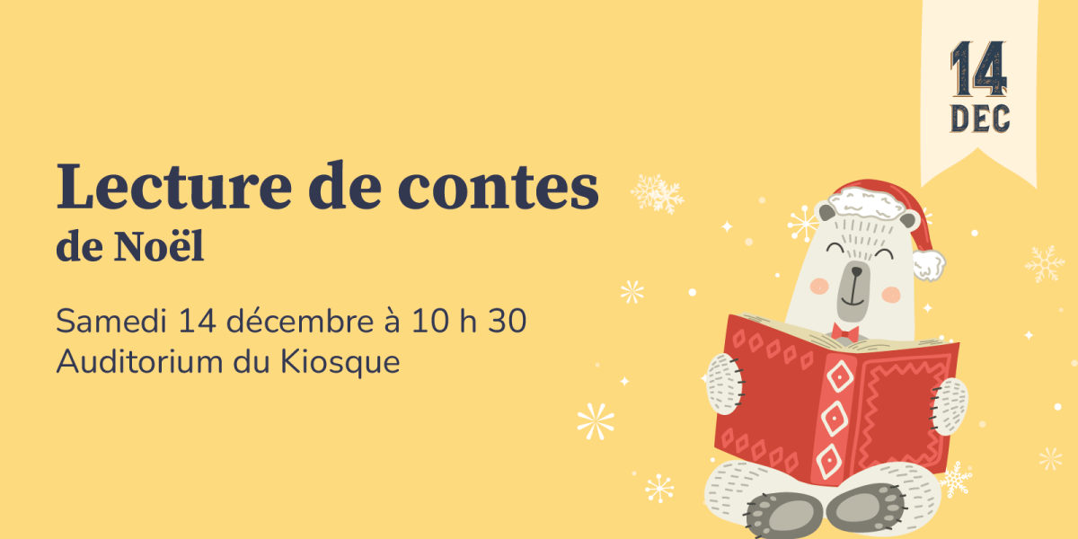 Lecture de contes de Noël – Médiathèque le Kiosque