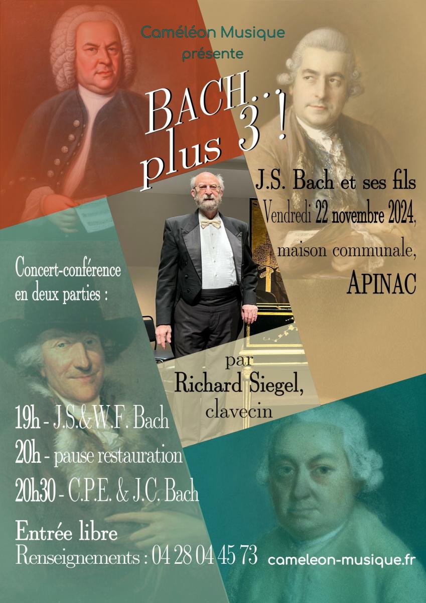 Bach plus 3, concert-conférence à Apinac