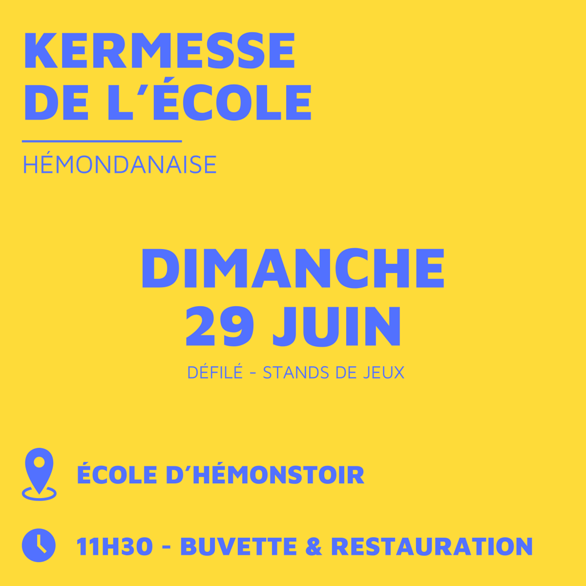 Kermesse de l'École - Hémondanaise