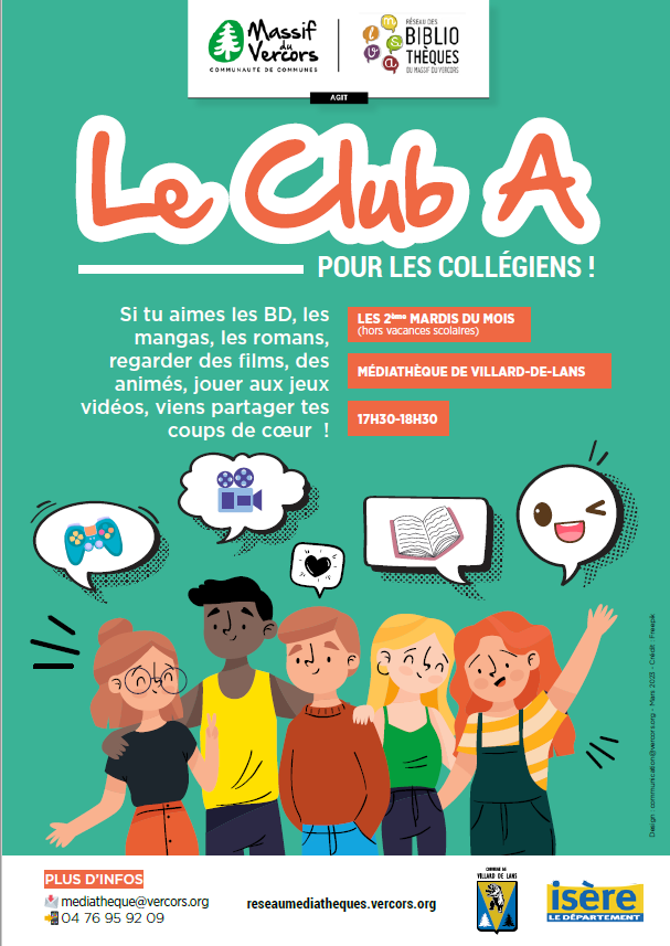 Le Club A.  le rendez-vous culture des ados !