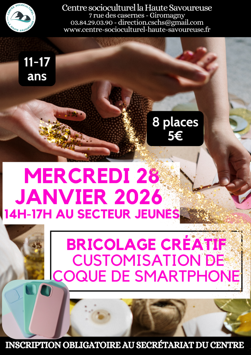 🎉 ATELIER FUN ! 🎉  au centre socioculturel La Haute Savoureuse