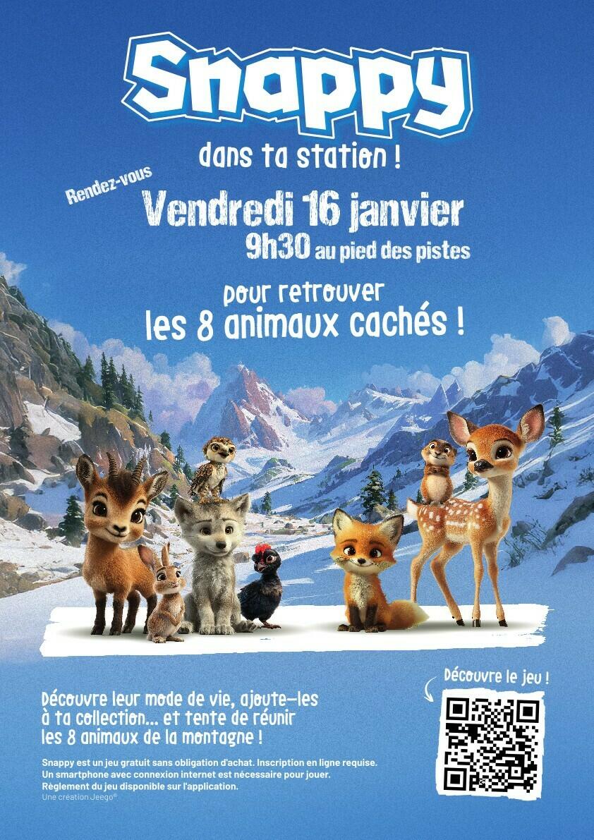 Chasse au trésor Geocatching sur pistes de ski