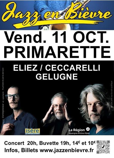 Jazz -en-Bièvre - ELLIEZ TRIO à Primarette