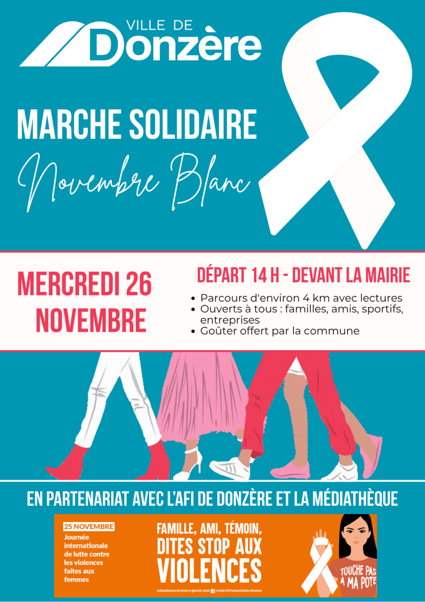 🎗️ MARCHE SOLIDAIRE - NOVEMBRE BLANC