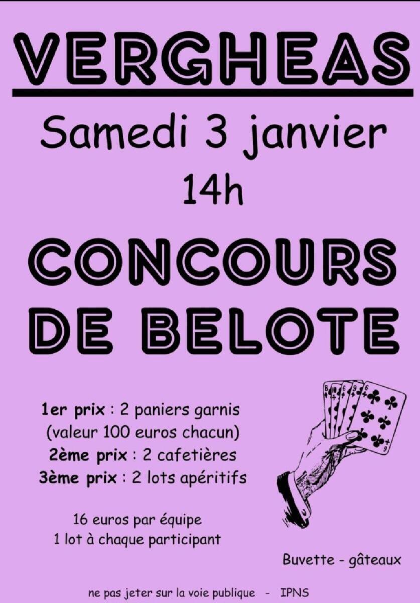 Vergheas- Concours de belote