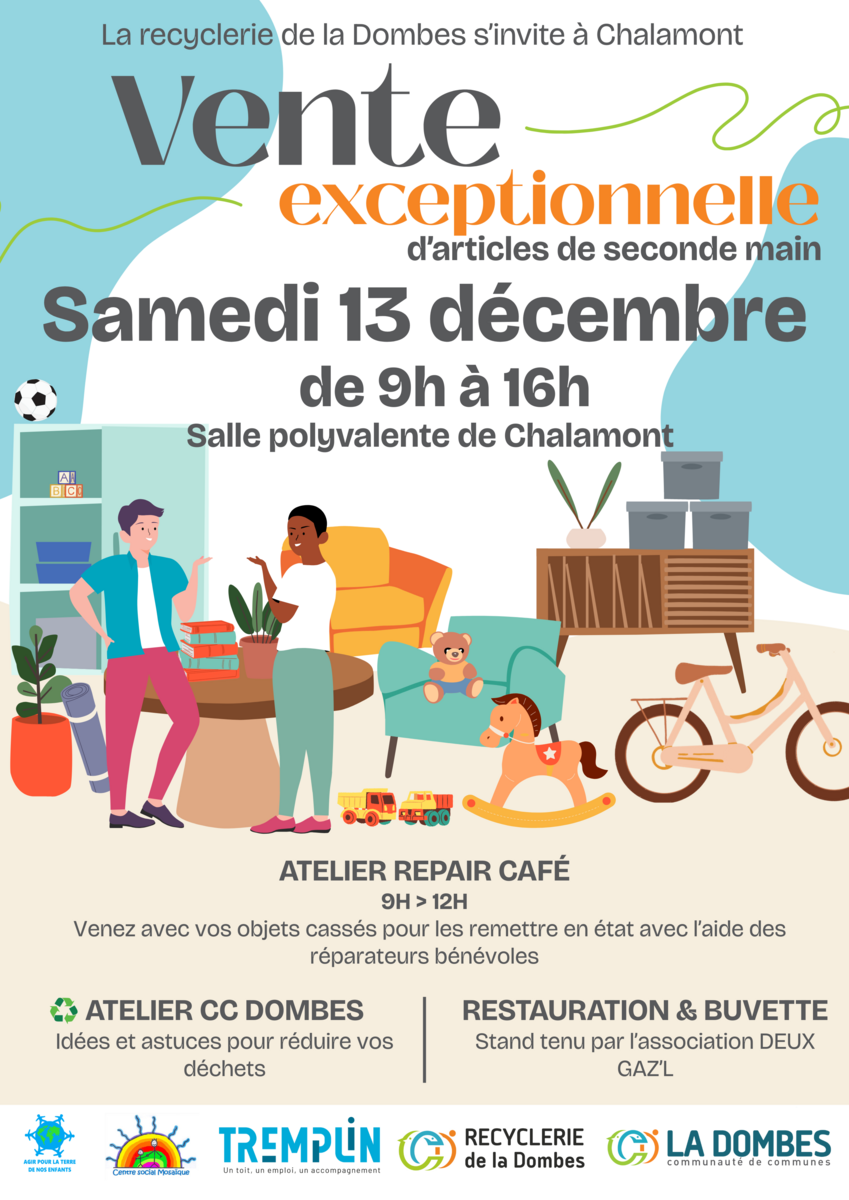Vente exceptionnelle Recyclerie de la Dombes