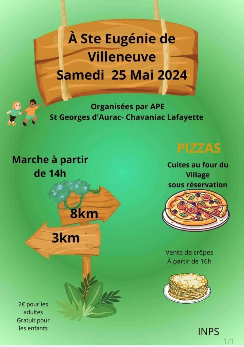 [APE St Georges-Chavaniac] - Marche et Vente Pizzas