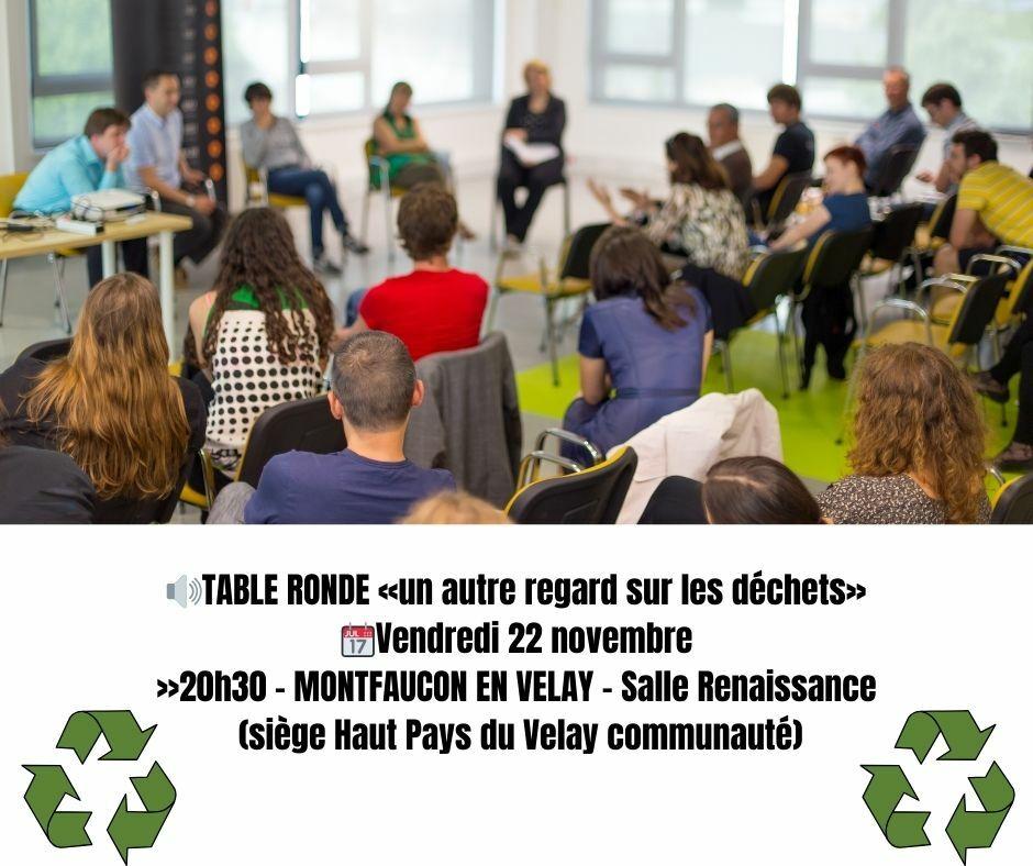 Semaine européenne de la réduction des déchets TABLE RONDE « un autre regard sur les déchets »